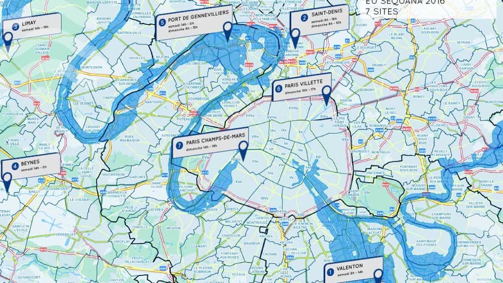 Zones de défense et de sécurité de Paris - Les sept sites de l'exercice EU Sequana 2016. Zones de défense et de sécurité de Paris - Les sept sites de l'exercice EU Sequana 2016.