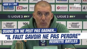 St Etienne 0-1 Paris FC: "Il faut savoir ne pas perdre" regrette coach Batlles