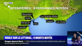 Neuf personnes sont mortes noyées à cause de la houle sur le littoral mercredi