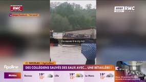 Des collégiens sauvés des eaux avec...une bétaillère ! 