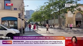 Face aux attroupements de livreurs, des zones blanches