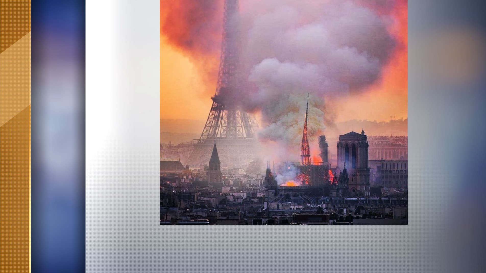 Incendie à Notre-Dame: la photo avec la Tour Eiffel est-elle un fake?
