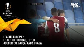 League Europa : Le but de Trincao, futur joueur du Barça, avec Braga