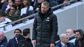 Graham Potter, l'entraîneur de Chelsea, face à Tottenham le dimanche 26 février 2023.