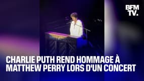 Le chanteur américain Charlie Puth rend hommage à Matthew Perry en reprenant la musique de "Friends"