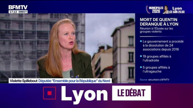 Mort de Quentin Deranque: "il est important de rappeler qu'il y a eu des crimes commis par des milices d'extrême droite dans notre pays, déclare Violette Spillebout (députée EPR)