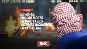 Covid-19: 200.000 morts en Inde et des victimes incinérées en pleine rue