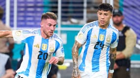 Les Argentins Alexis Mac Allister et Enzo Fernandez en finale de la Copa America, le 14 juillet 2024