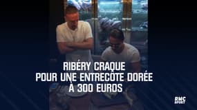Ribéry craque pour une entrecôte dorée à 300 euros