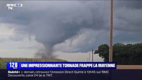 Les images de l'impressionnante tornade qui a frappé la Mayenne