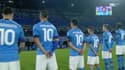 Les joueurs du Napoli avec des maillots floqués du n°10 de Maradona, le 26 novembre 2020
