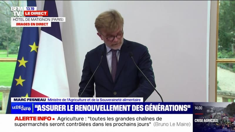 Crise agricole: Marc Fesneau annonce débloquer 