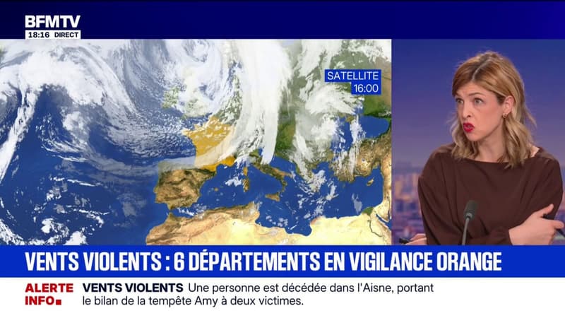 Vents violents: une personne est décédée dans l'Aisne, portant le bilan de la tempête Amy à deux victimes