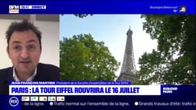 Jean-François Martins, président de la Société d’Exploitation de la Tour Eiffel invite les Parisiens à visiter le monument cet été