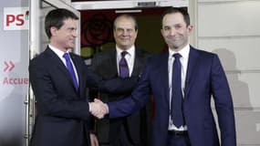 Manuel Valls, Jean-Christophe Cambadélis et Benoît Hamon.