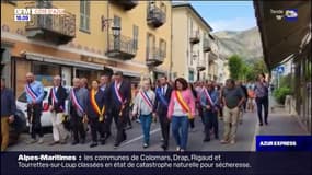 Alpes-Maritimes: les élus manifestent pour la réouverture à la circulation du tunnel de Tende