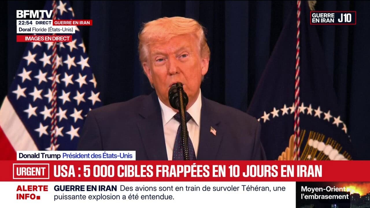 Guerre au Moyen-Orient: "Leurs capacités de missiles ont baissé énormément", affirme Donald Trump à propos de l'Iran Kép