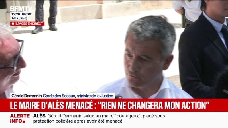 Menaces de la DZ Mafia contre le maire d'Alès: "L'enquête progresse", affirme Gérald Darmanin