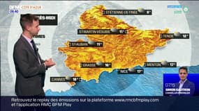 Météo Côte d'Azur: journée nuageuse avec des températures au-dessus des normales