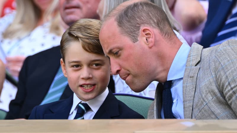 Le prince William et son fils Georges le 10 juillet 2022 à Londres 