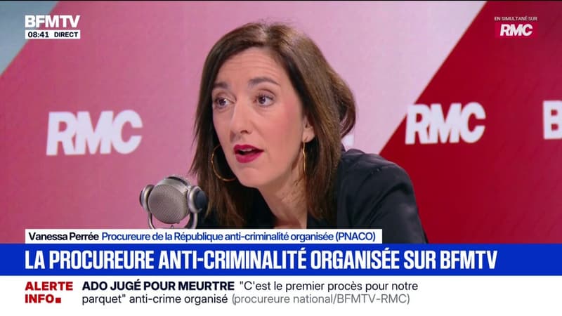 Vanessa Perrée, procureure de la République anti-criminalité organisée: "On a des groupes de criminalité organisée qui peuvent parfois s'attaquer aux institutions"