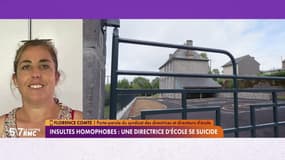 "Toute la communauté éducative est ébranlée" après le suicide d'une directrice d'école le jour de la rentrée, dit Florence Comte, secrétaire et porte-parole du syndicat des directrices et directeurs d'école