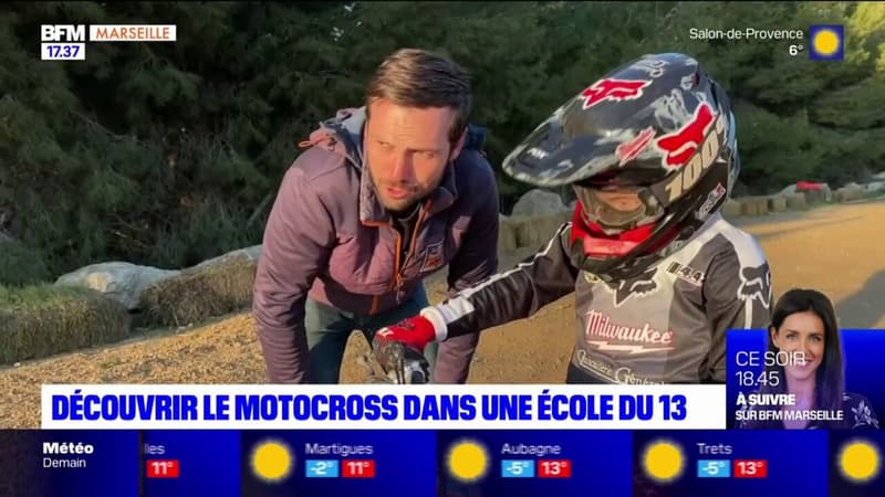 Bouches-du-Rhône: à Châteauneuf-les-Martigues, une école propose des initiations de motocross à des enfants