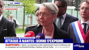 "Ce drame met en lumière les enjeux de santé mentale": Élisabeth Borne réagit à l'attaque au couteau dans un lycée à Nantes