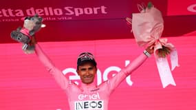Jhonatan Narvaez lors de la première étape du Giro, le 4 mai 2024.