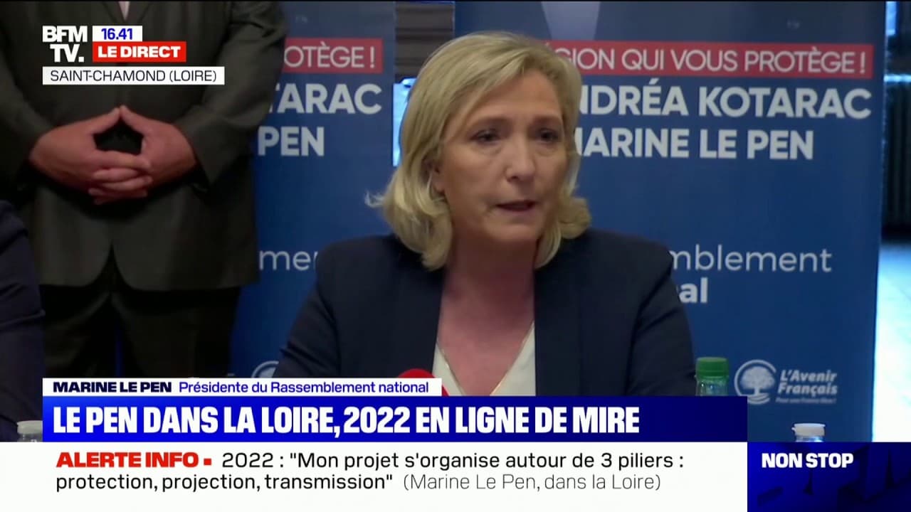 Marine Le Pen Sur Bfmtv Aujourd Hui Marine Le Pen: "Aujourd'hui, tout le monde se met à être d'accord avec