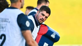 Grégory Alldritt à l'entraînement avant d'affronter la Géorgie.