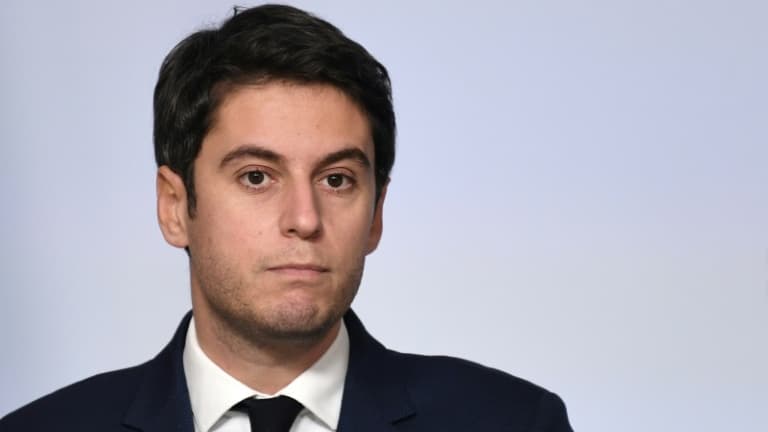 Le porte-parole du gouvernement, Gabriel Attal, le 12 janvier 2022 à Paris