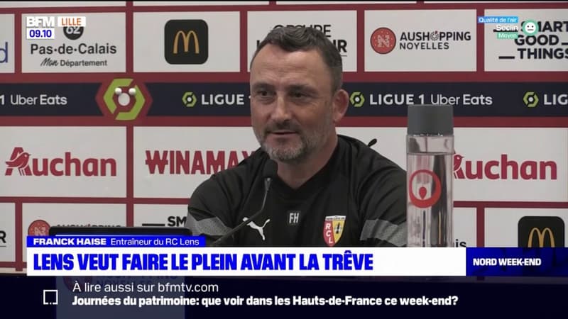 Je veux qu on cherche a gagner les mots de Franck Haise avant le match de Lens contre Nantes 1484386