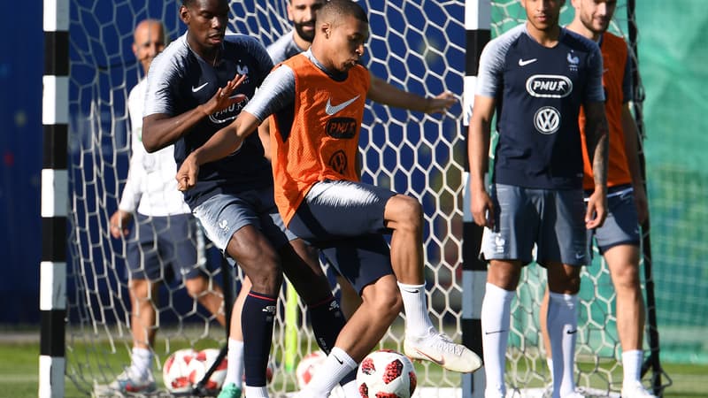 Paul Pogba et Kylian Mbappé