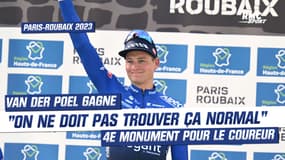 Paris-Roubaix : "Gagner ce Monument ? On ne doit pas trouver ça normal", Van Der Poel ému