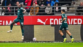 M'Bala Nzola lors de Reims-Lens, le 29 novembre 2024.