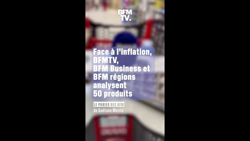 Face à l'inflation, BFMTV, BFM Business et BFM régions analysent chaque semaine 50 produits dans le panier des BFM