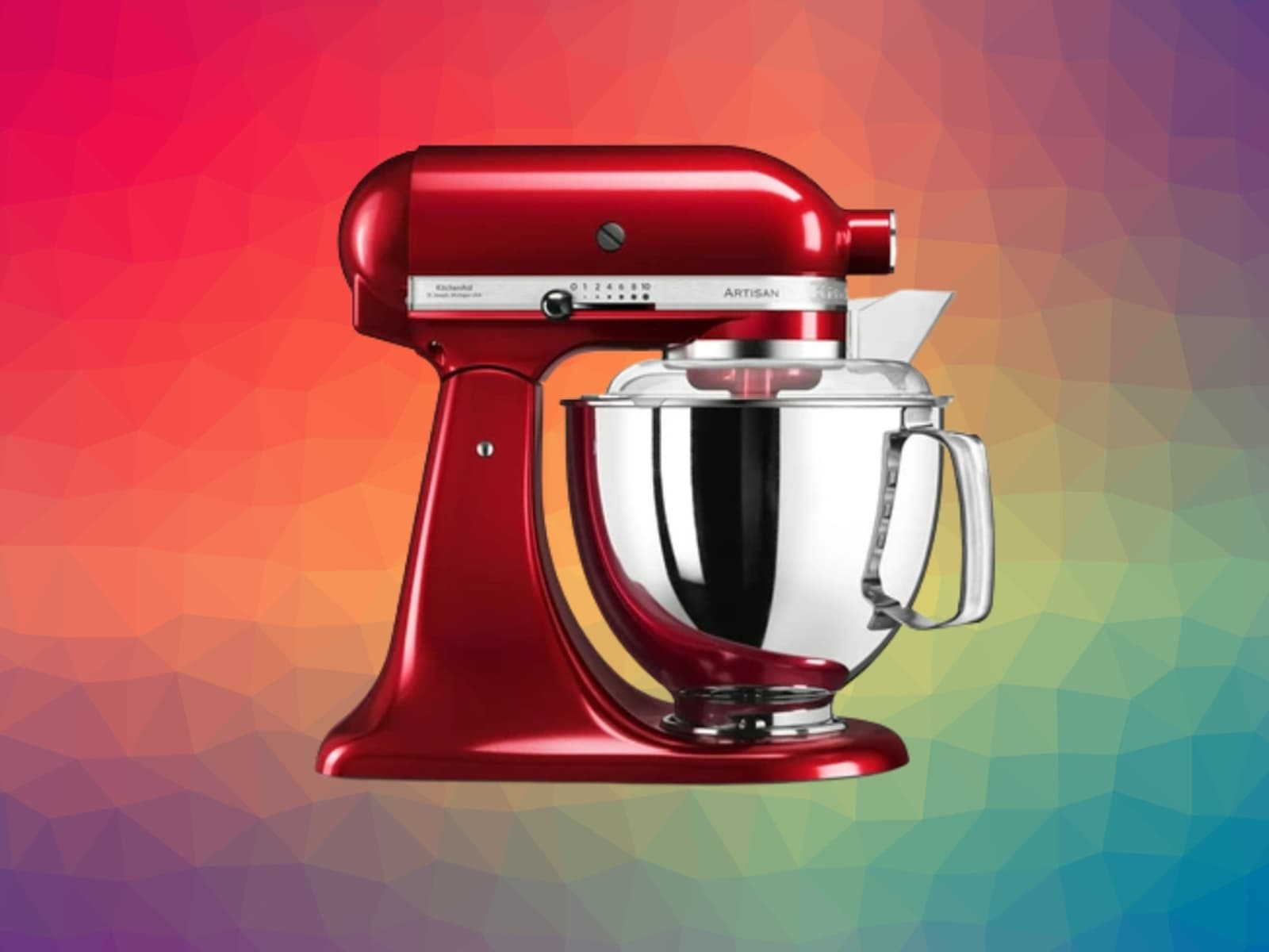 ROBOT PÂTISSIER À TÊTE INCLINABLE 4,7 L - ARTISAN BY YOU - Rouge empire | BE