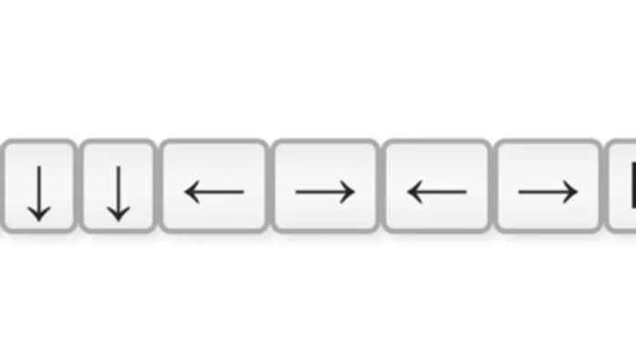 Le fameux Konami Code