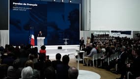 Restitution du grand débat national, à Paris le 8 avril 2019.