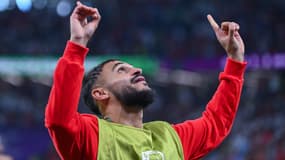 Sofiane Boufal lors de Maroc-Espagne, à Al-Rayyan le 6 décembre 2022