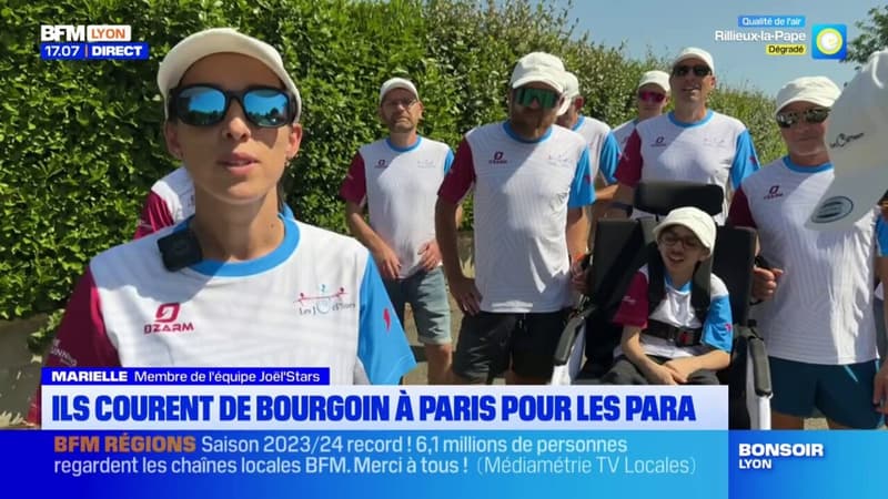 Jeux paralympiques: Les Joël'Stars courent de Bourgoin à Paris (1/1)