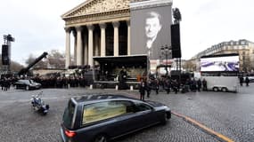 L'église de la Madeleine le jour des obsèques de Johnny Hallyday