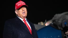 Donald Trump sur la Andrews Air Force Base dans le Maryland le 31 mai 2025