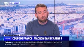 Béranger Cernon (CGT Railwaymen): "Emmanuel Macron's arrival this evening is not because he bought his place like everyone else, but because he is President of the Republic" 