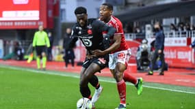 Jonathan Bamba face à Brest, le 22 janvier 2022.