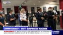 En visite dans un commissariat parisien, Emmanuel Macron s'est exprimé face à des policiers de la BAC 