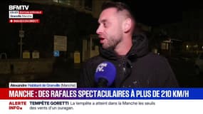 "C'est un plaisir de regarder la nature s'exprimer": à Granville dans la Manche, des habitants bravent les consignes des autorités pour observer la tempête Goretti