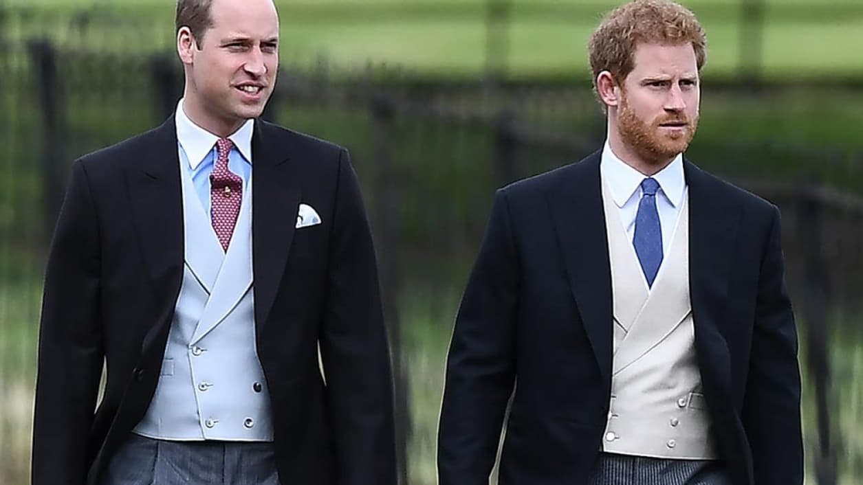 Les prince William et Harry, au mariage de Pippa Middleton, le 20 2017 