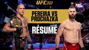 Résumé UFC 303 : Pereira termine Prochazka par un violent KO et reste champion des -93 kilos